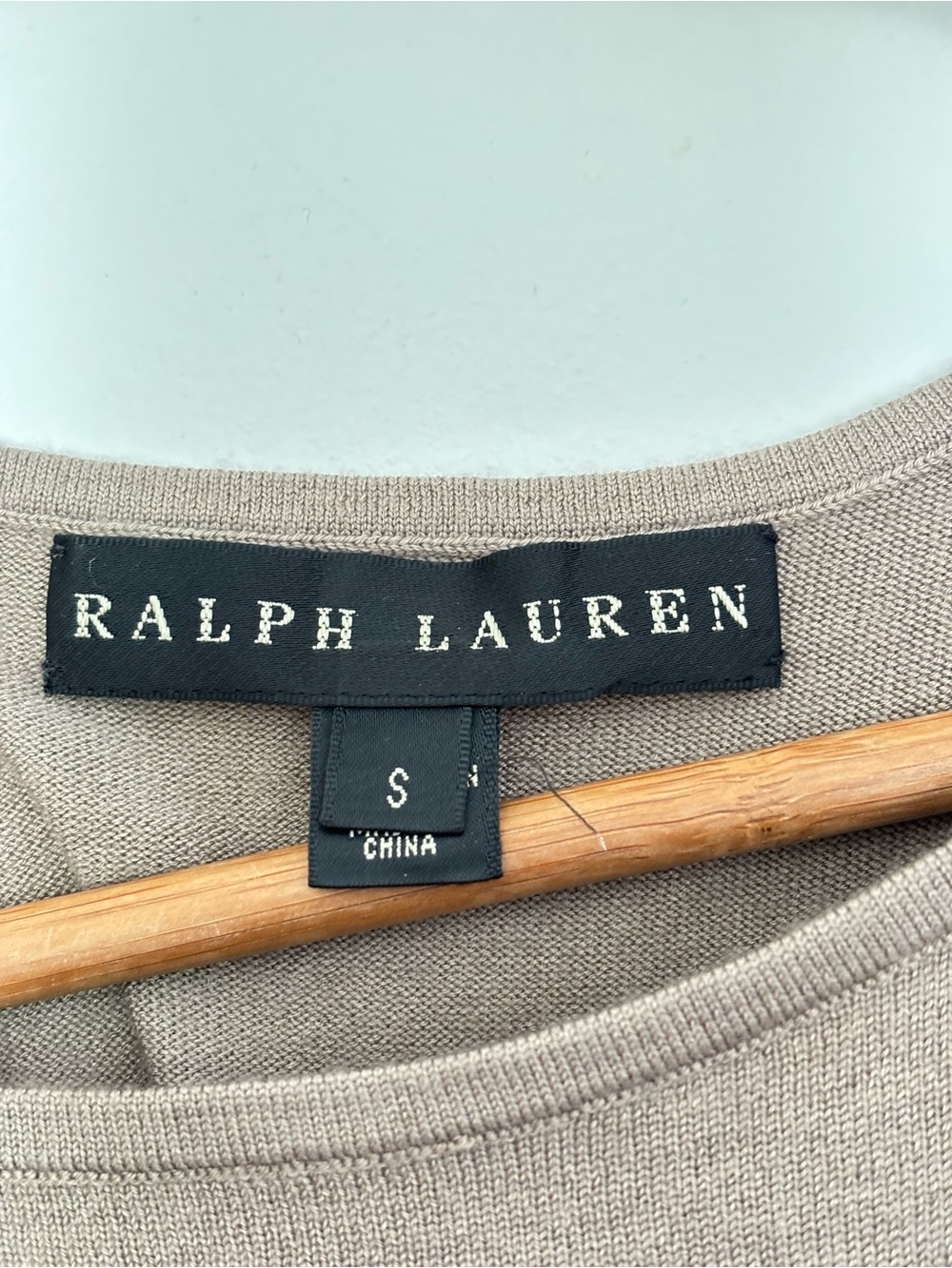 Ralph Lauren Black Label Neutral Knit Sweater Dress Size Small - Picture 9 of 13
